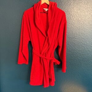 Victoria’s Secret Short Red Cozy Bathrobe